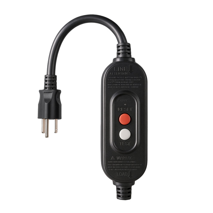 Kaper 15A Auto-Reset GFCI Replacement Plug (3-Prong)